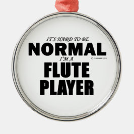 Normaler Flute Player Ornament Aus Metall
