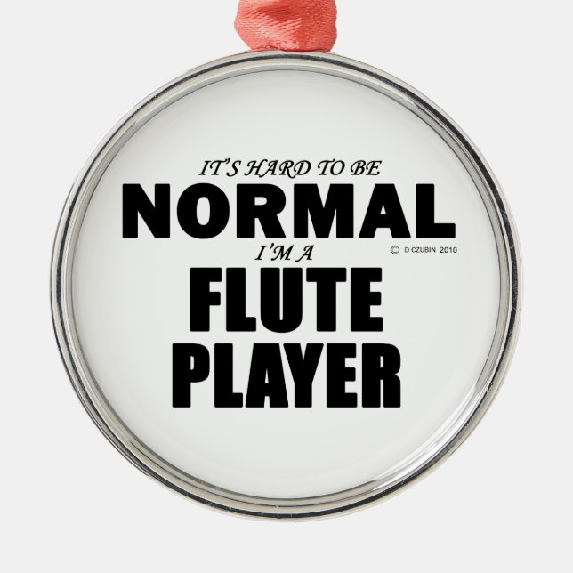 Normaler Flute Player Ornament Aus Metall (Vorne)