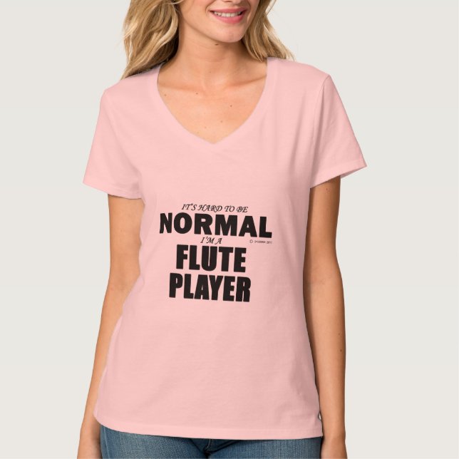 Normaler Flute Player T-Shirt (Vorderseite)