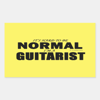 Normaler Gitarrist, rechteckiger Sticker