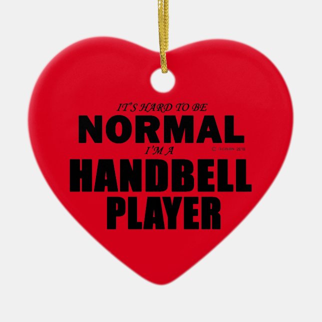 Normaler Handbell Player Keramik Ornament (Vorne)