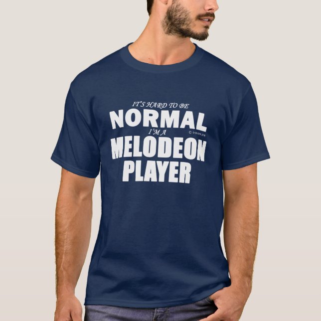 Normaler Melodeon Player T-Shirt (Vorderseite)