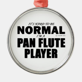 Normaler Pan Flute Player Ornament Aus Metall