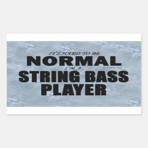 Normaler String Bass Player Rechteckkantsticker Rechteckiger Aufkleber