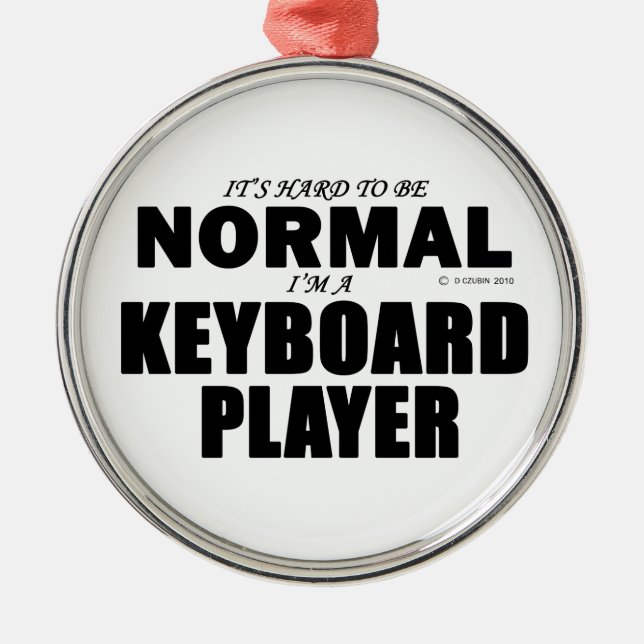 Normaler Tastatur-Player Ornament Aus Metall (Vorne)