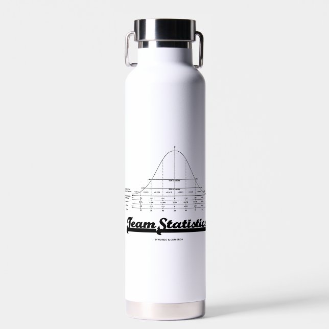 Normaler Vertrieb von Teamstatistiken Trinkflasche (Vorne)