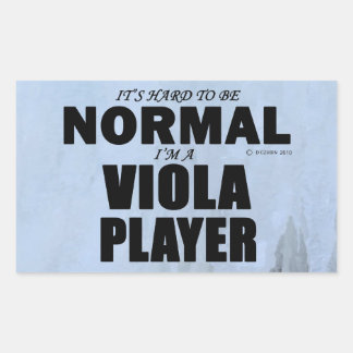 Normaler Viola Player Rechteckkantsticker Rechteckiger Aufkleber