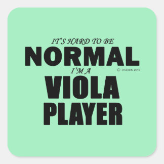 Normaler Viola Player Square Sticker