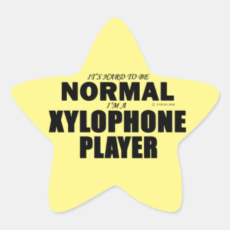 Normaler Xylophone Player Star-Sticker Stern-Aufkleber