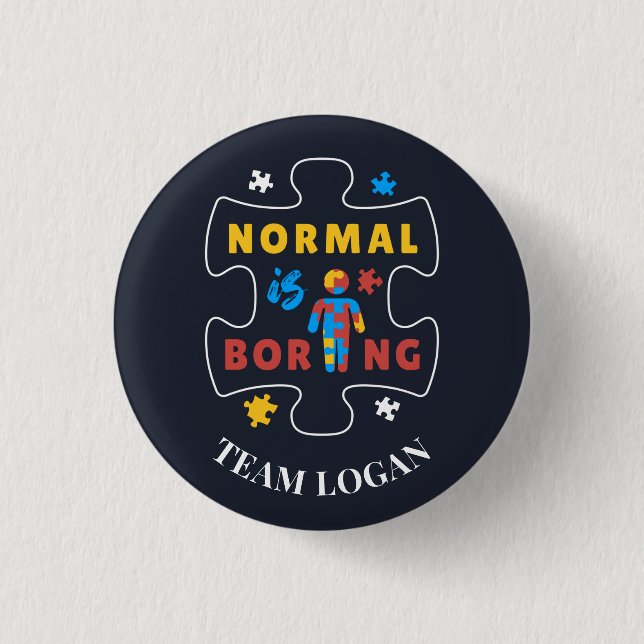 Normalerweise ist die langweilige Aufklärungsfamil Button (Vorderseite)