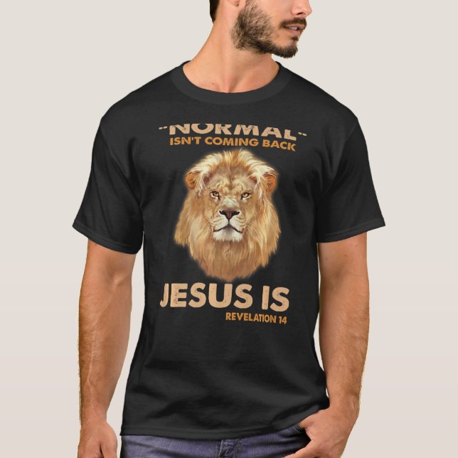 Normalerweise kommt es zurück, aber Jesus ist Offe T-Shirt (Vorderseite)