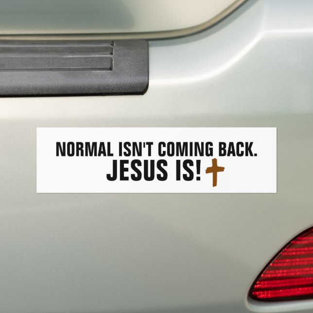 NORMALERWEISE KOMMT NICHT WIEDER JESUS IST AUTOAUF AUTOAUFKLEBER (Auf Auto)