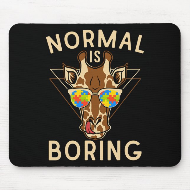 Normalerweise langweilig Autismus Bewusstsein Gira Mousepad (Vorne)