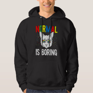 Normalerweise langweilig Autismus Bewusstsein Nied Hoodie