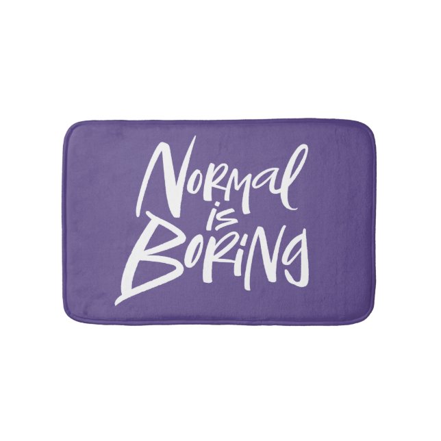 Normalerweise langweilig Buchstaben Ultra-Violet L Badematte (Vorderseite)