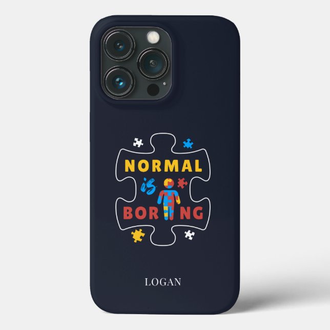 Normalerweise sind langweilige Autismus-Bewusstsei Case-Mate iPhone Hülle (Rückseite)