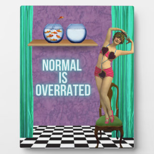 Normalerweise wird Funky & Fun Altered Art überbew Fotoplatte