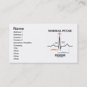 Normales Impuls-Innere (ECG/EKG Visitenkarte