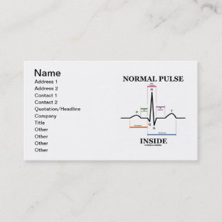 Normales Impuls-Innere (ECG/EKG Visitenkarte