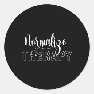 Normalisieren der Therapieanweisung Unterstützung Runder Aufkleber