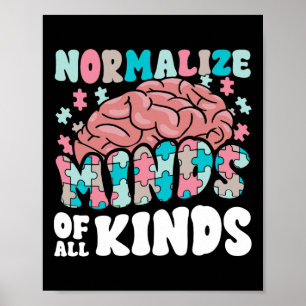 Normalisieren Sie das Bewusstsein aller Arten von  Poster