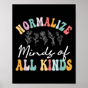 Normalisieren Sie die Geister aller Art von Autism Poster