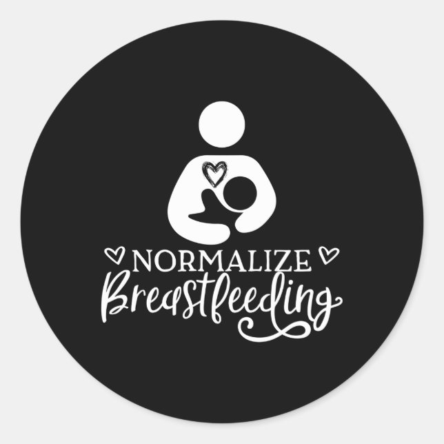 Normalisieren Sie die stillende Unterstützung für  Runder Aufkleber (Vorderseite)