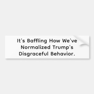 Normalisierte Trumps Schande Hankamer Artjunkhaus  Autoaufkleber