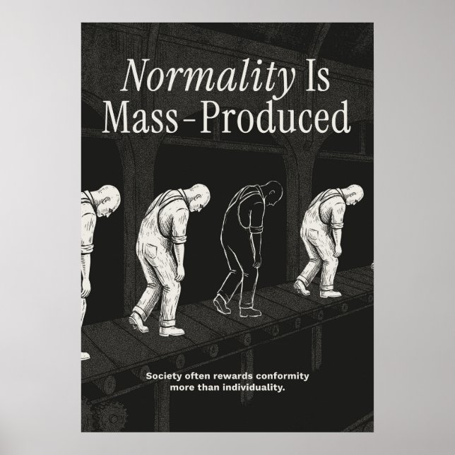 Normalität wird massenproduziert poster (Vorne)