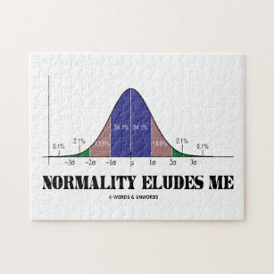 Normality Eludes Me Bell Curve Spaß Puzzle