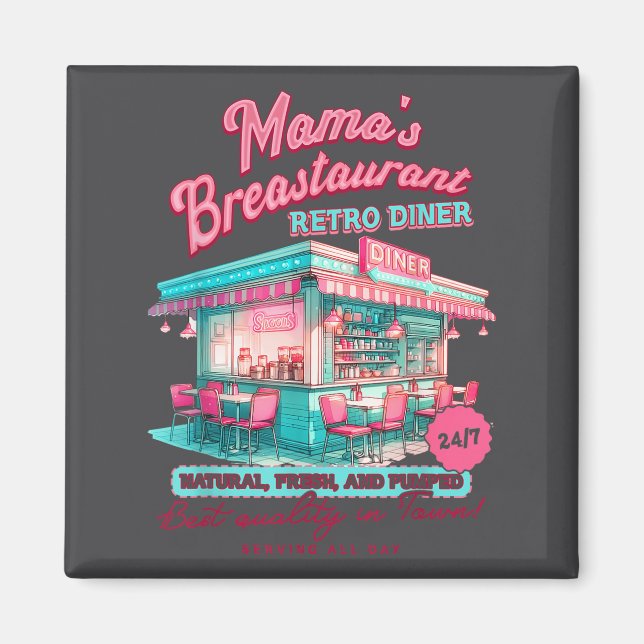 Normalize Breastfeeding Mom Breastfeed Mama's Brea Magnet (Vorne)