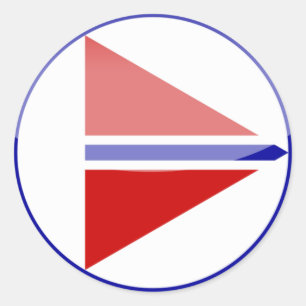 Normalweg Runder Aufkleber