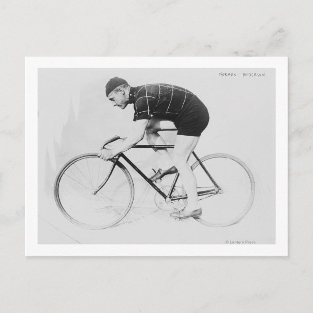 Norman Anderson Side View of Racing Bicycle Postkarte (Vorderseite)