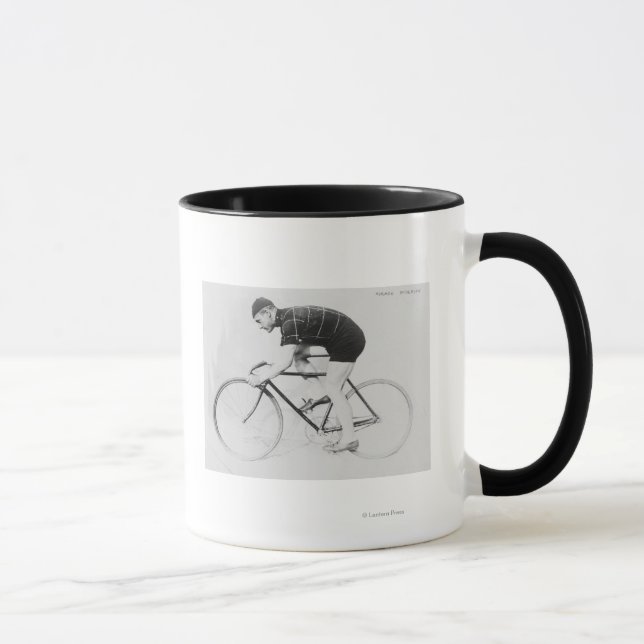 Norman Anderson Side View of Racing Bicycle Tasse (Rechts)