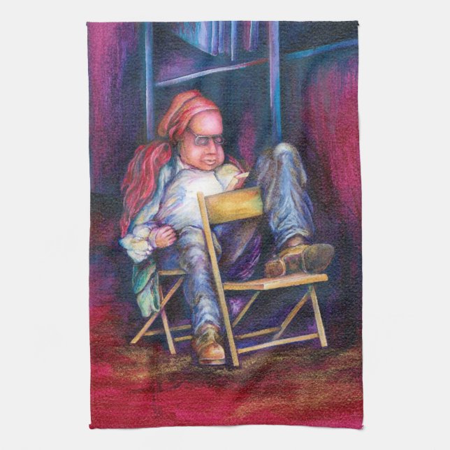 Norman bevorzugt, in seinem Schlaf Zeichnen Geschirrtuch (Vertikal)