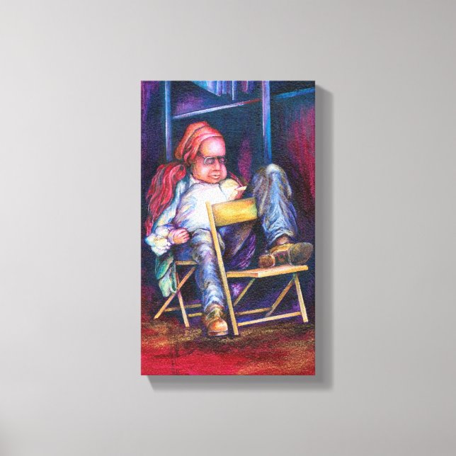 Norman darf in seinem Schlaf Gezeichnet werden Leinwanddruck (Vorderseite)