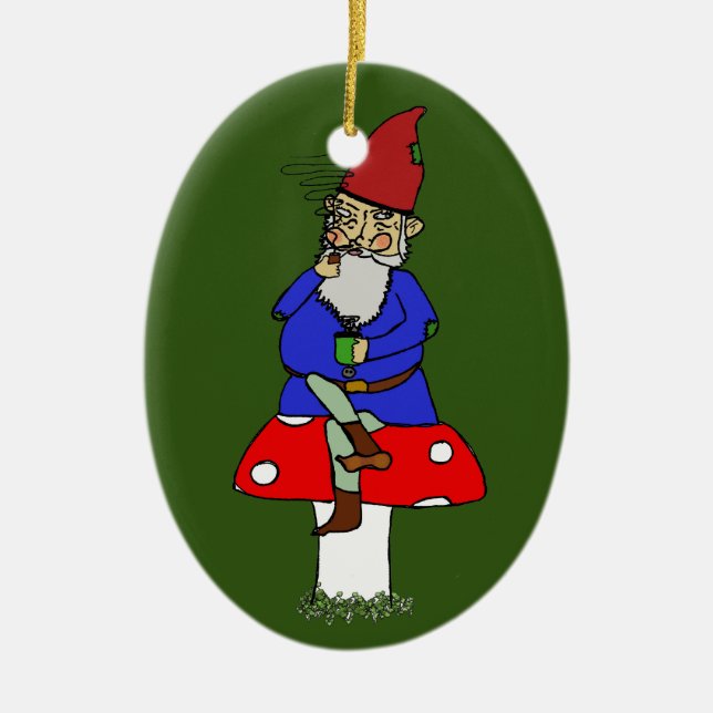 Norman Gnome Keramik Keramik Ornament (Vorne)