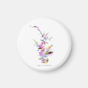 Norman LKN Minimalistische Silhouette Karte Magnet