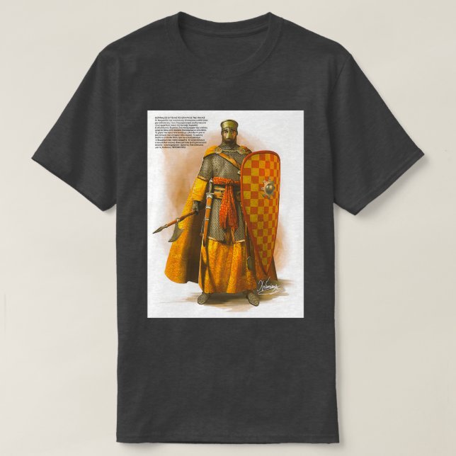 Norman Medieval Knight T-Shirt (Design vorne)