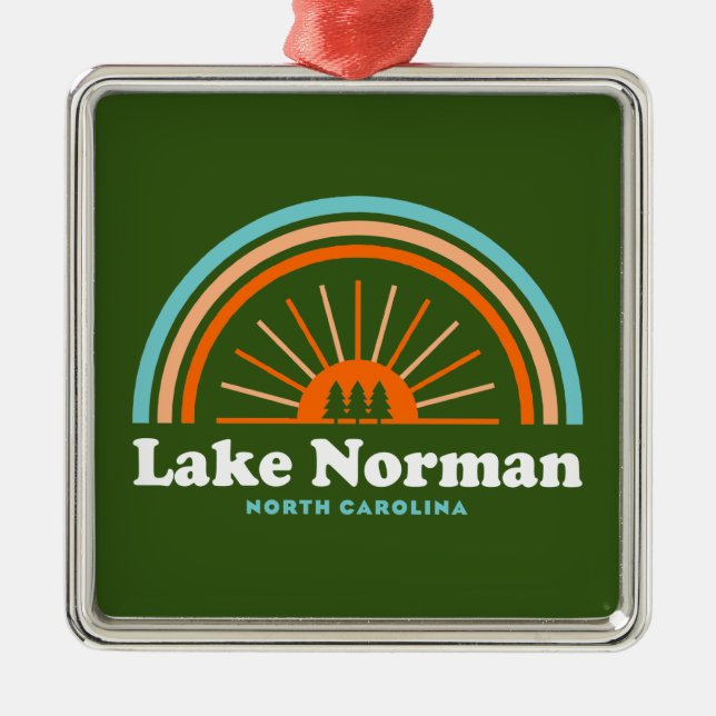 Norman North Carolina Rainbow Ornament Aus Metall (Vorne)