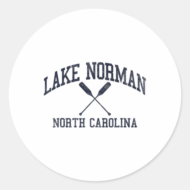 Norman North Carolina Runder Aufkleber (Vorderseite)
