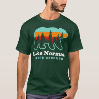 Norman North olina Bear Retro Sunset T-Shirt