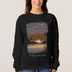 Norman Oklahoma OK Lake Thunderbird Staat Park SD7 Sweatshirt