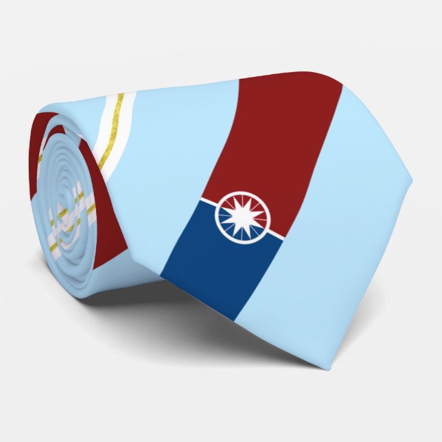 Norman (Oklahoma) Stadtflagge Neck Tie Krawatte (Gerollt)