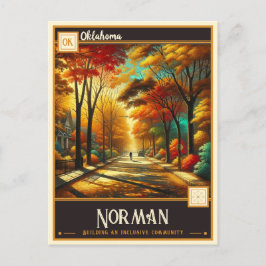Norman, Oklahoma | VINTAG Postkarte