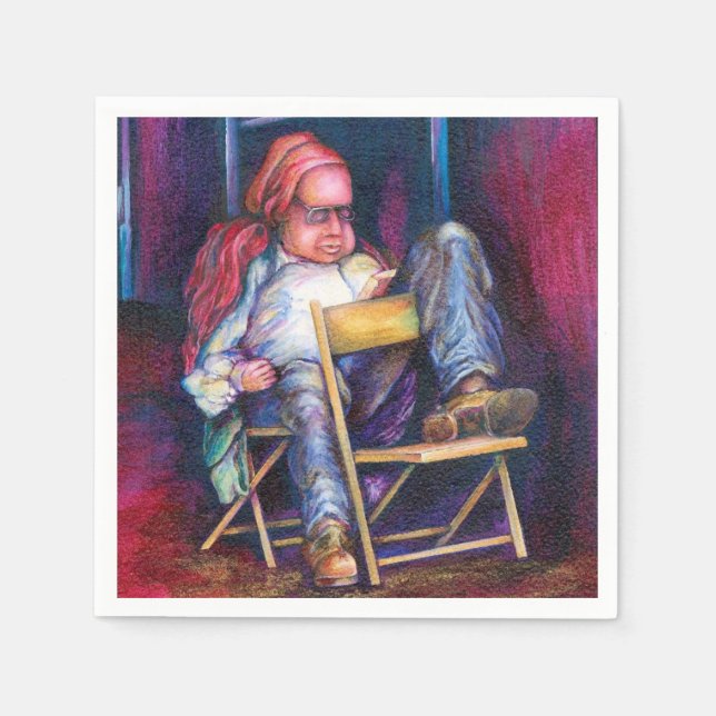 Norman Perfers Zeichne in Seinem Schlaf Serviette (Vorderseite)