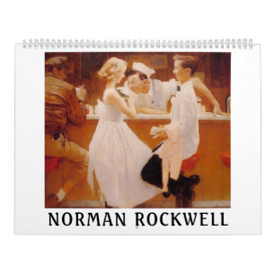 Norman Rockwell Kunst Vintage Wandkalender