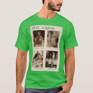 norman rockwell kunststil3 junge freund lustig T-Shirt
