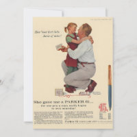 Norman Rockwell Sie gab mir einen Parker 61 Pen Ma