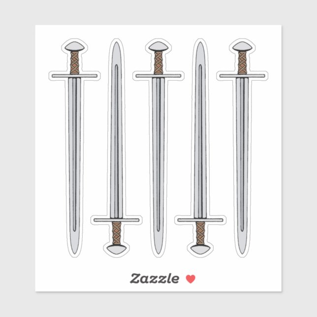 Norman Sword Aufkleber (Blatt)